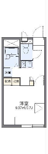 レオパレス新安城(1K/2階)の間取り写真
