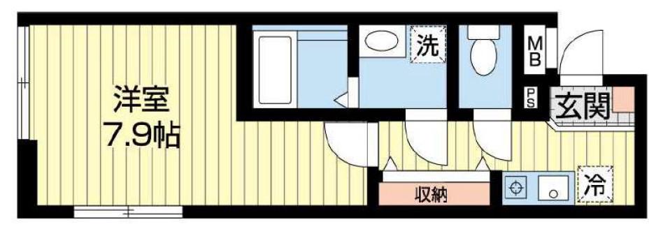 ブエナメゾン久米川(1K/3階)の間取り写真
