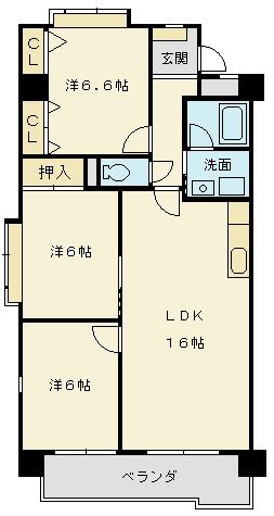 サフィニアMI(3LDK/3階)の間取り写真