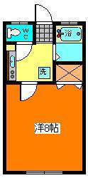 コーポまきIII(1K/2階)の間取り写真