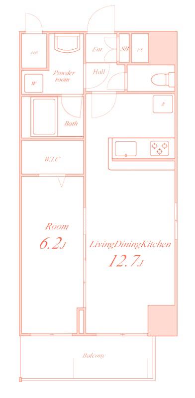 NEU CLAIR (1LDK/5階)の間取り写真