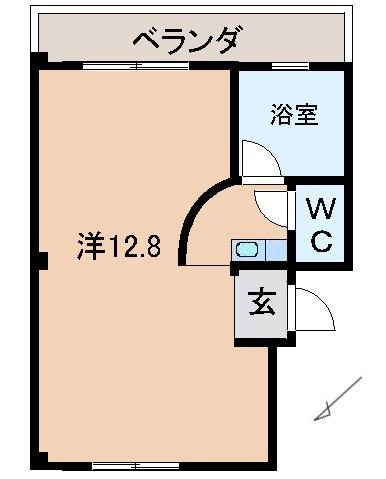 NKVILLAGE(ワンルーム/3階)の間取り写真
