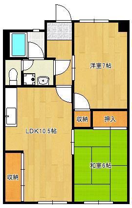 SK-BLD(2LDK/2階)の間取り写真
