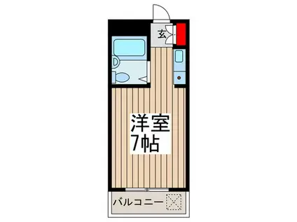 パール925(ワンルーム/5階)の間取り写真