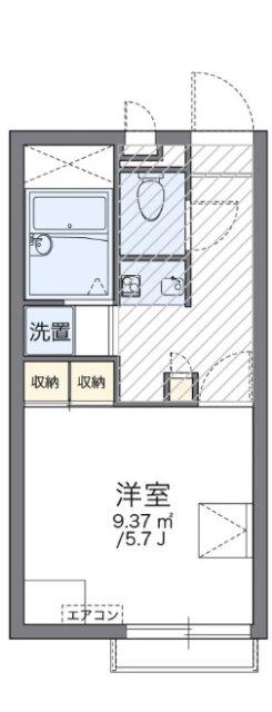レオパレスエスポア六番町(1K/2階)の間取り写真