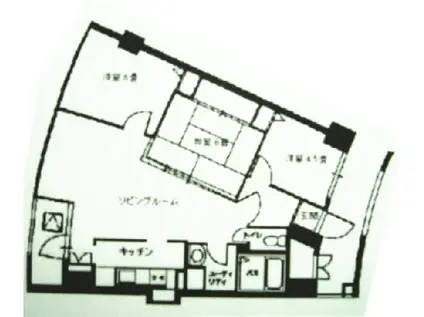 ドムス富岡II(3LDK/7階)の間取り写真