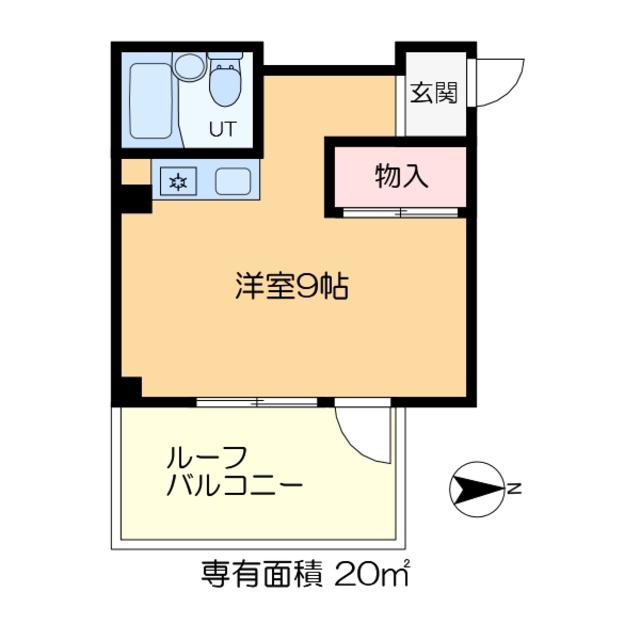 リッツハウス(ワンルーム/4階)の間取り写真