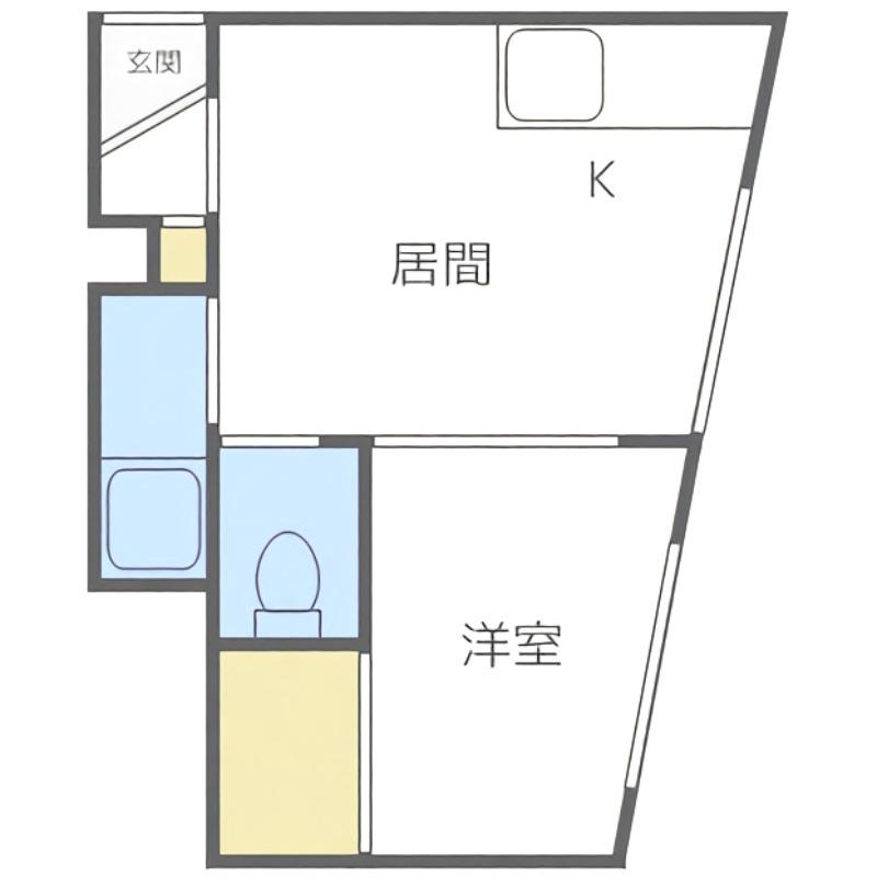 プラザケアンズ A棟(1LDK/3階)の間取り写真