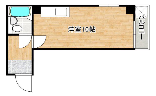 八宝ビル(ワンルーム/4階)の間取り写真