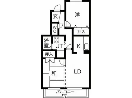 PCM WAUWAU99(2LDK/3階)の間取り写真