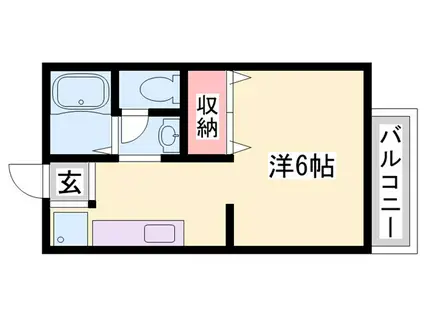 シングルハイツRAN(1K/2階)の間取り写真