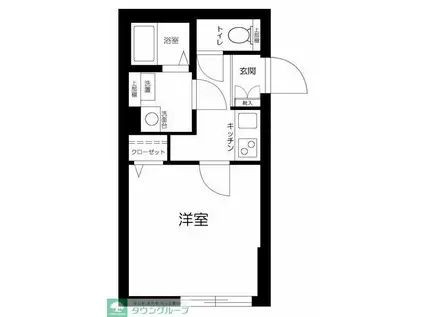 レクス大崎(1K/1階)の間取り写真