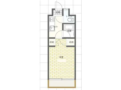 アーバン・タウン(1K/3階)の間取り写真
