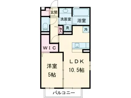 エル桑木場(1LDK/2階)の間取り写真