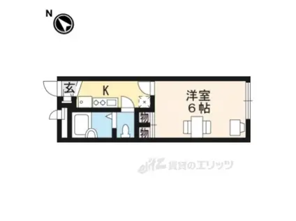 レオパレスREGULUS(1K/1階)の間取り写真