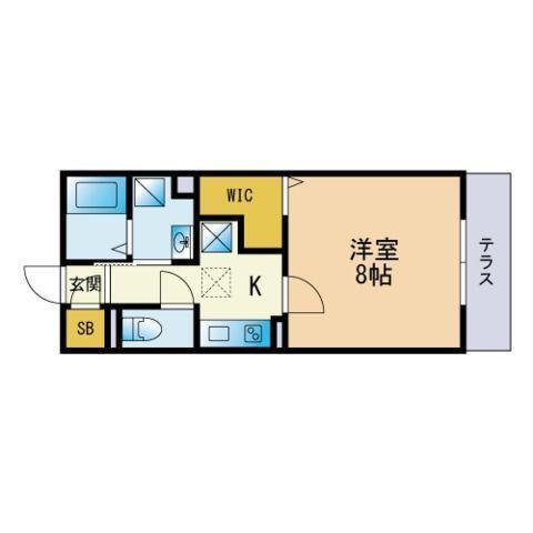 D-ROOMATAKA(1K/1階)の間取り写真