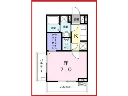 メゾン ド レモ(1K/3階)の間取り写真