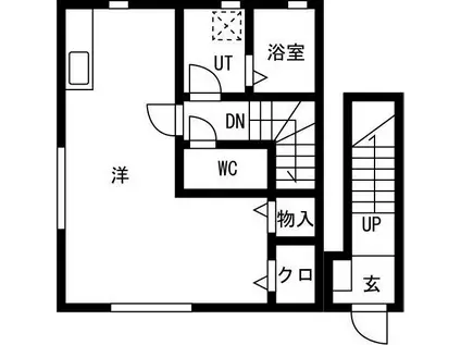 レフィナード・さくら 中野町(1K/2階)の間取り写真