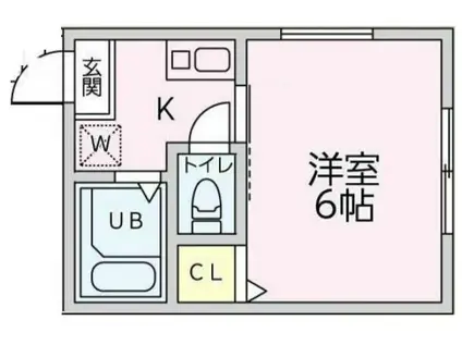 LIAN(1K/1階)の間取り写真