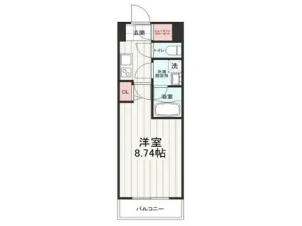 REXZY西川口AZ(1K/7階)の間取り写真