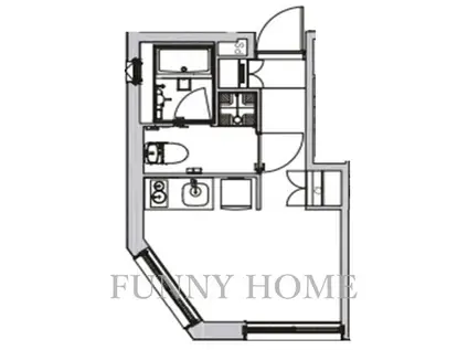 ASTILE三軒茶屋II(ワンルーム/2階)の間取り写真