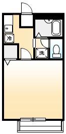 フォーユーパレス御幸(1K/2階)の間取り写真