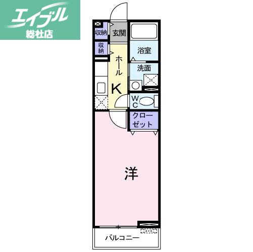 サン・グラモ(1K/2階)の間取り写真