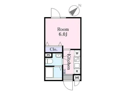 VISTA町屋(1K/4階)の間取り写真