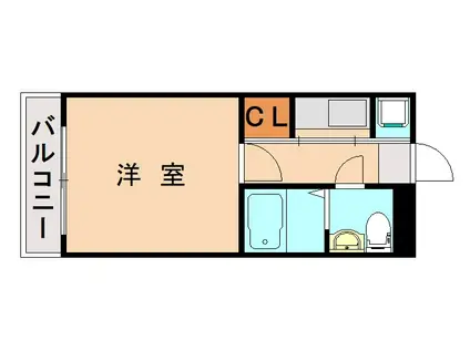 アルティ博多駅南(1K/4階)の間取り写真