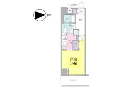 KIINU BLANCキーヌ・ブラン(1K/2階)の間取り写真