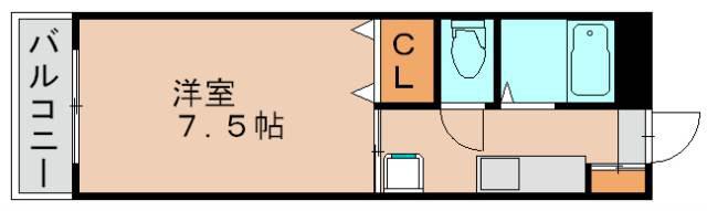 ハイツリブラ(1K/1階)の間取り写真