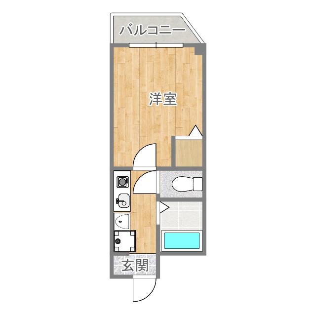 メゾンアベニール(1K/1階)の間取り写真