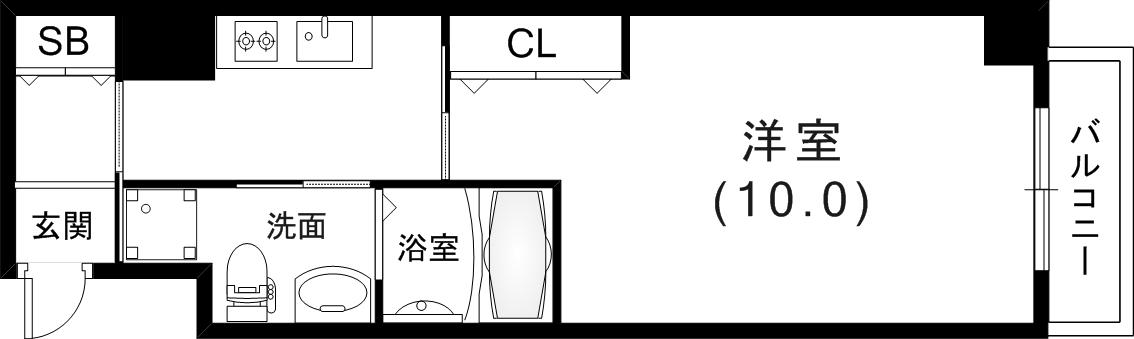 REGALO PLUS(1K/3階)の間取り写真