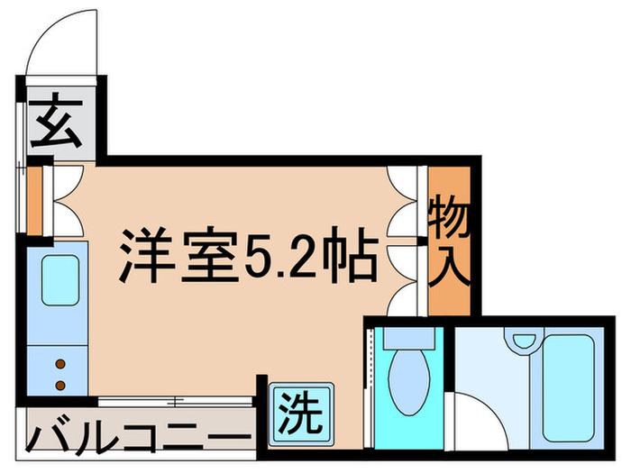 シエルアビタシオンAOI(ワンルーム/3階)の間取り写真