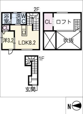 ESPRESSO小牧(1LDK/2階)の間取り写真
