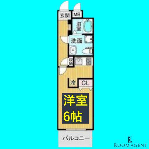 リアライズ名城公園(1K/1階)の間取り写真