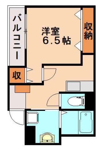 カサブランカ(1K/2階)の間取り写真