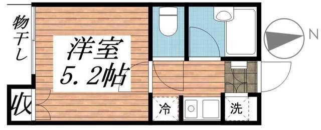 K-HOUSE江古田(1K/1階)の間取り写真