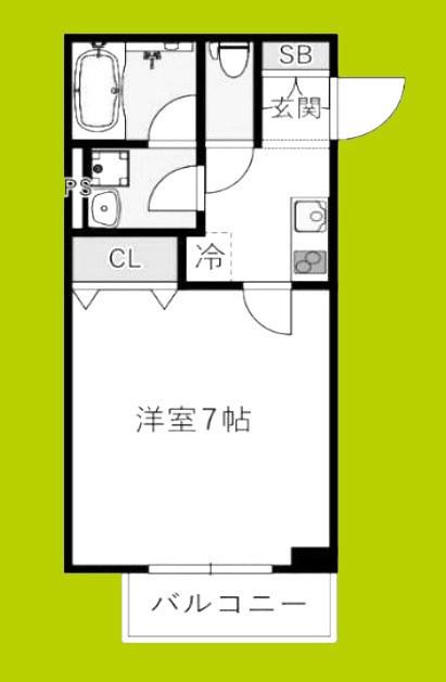 INOVE寝屋川大利元町(1K/3階)の間取り写真