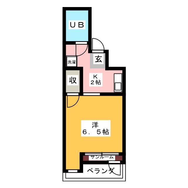 コーポ松本(1K/3階)の間取り写真