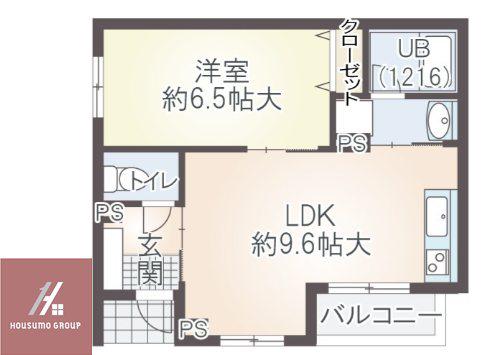 ラ レコルト(1LDK/1階)の間取り写真