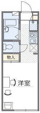 レオパレスH&M(1K/1階)の間取り写真