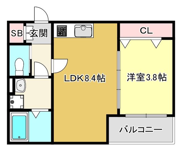 プルミエール瑞光(1LDK/1階)の間取り写真