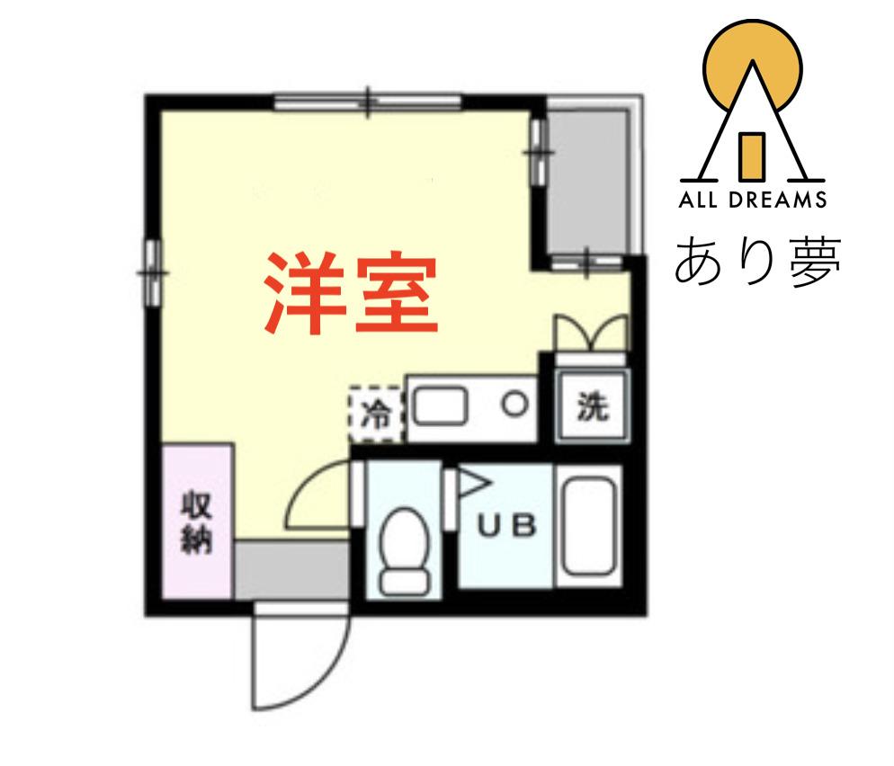 ROKUICHISO(ワンルーム/2階)の間取り写真