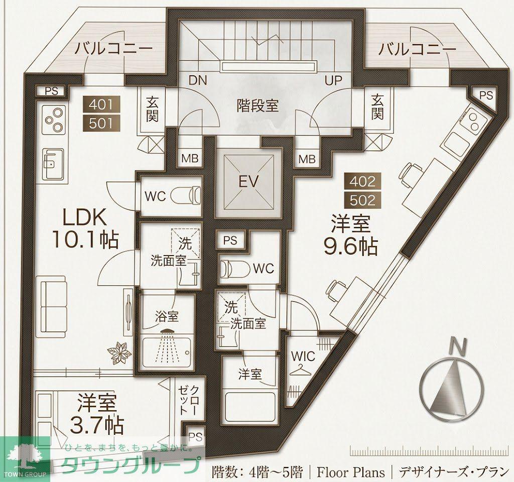 KIRISHIMA VERT(ワンルーム/4階)の間取り写真