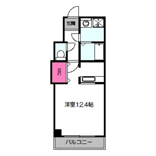 STUDIO-I(1K/2階)の間取り写真