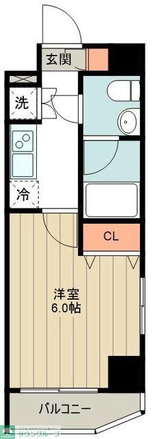 ルクレ高野台レジデンス(1K/7階)の間取り写真