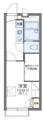 レオパレス堀田(1K/2階)の間取り写真