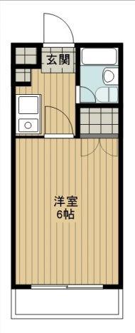 エスポワール柿生(1K/2階)の間取り写真
