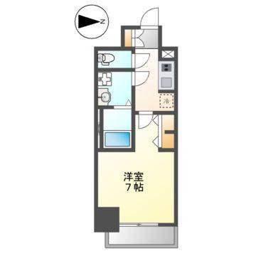 S-RESIDENCE熱田IIエスレジデンス熱田II(1K/4階)の間取り写真